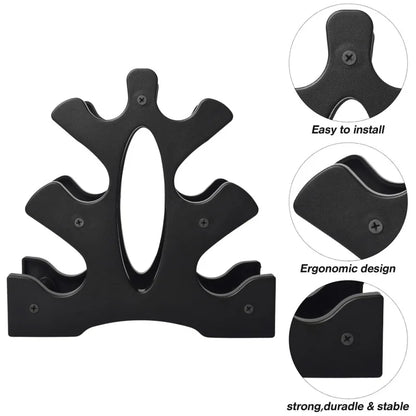 Weight Rack for Dumbbells 3 Tier, PP Dumbell Rack Compact Weight Holders for Free Weights Small Weight Storage Rack for Home Gym