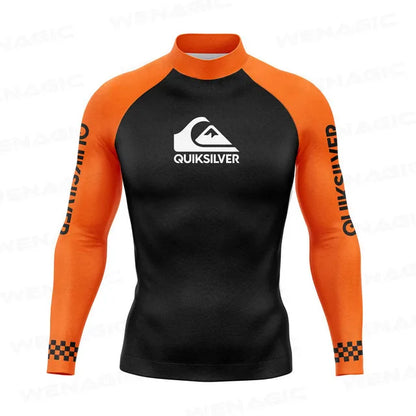 Swimming Suit for Men 2026 New Long Sleeve Bathing Suit Quick-Drying Rash Guard Sun Protection