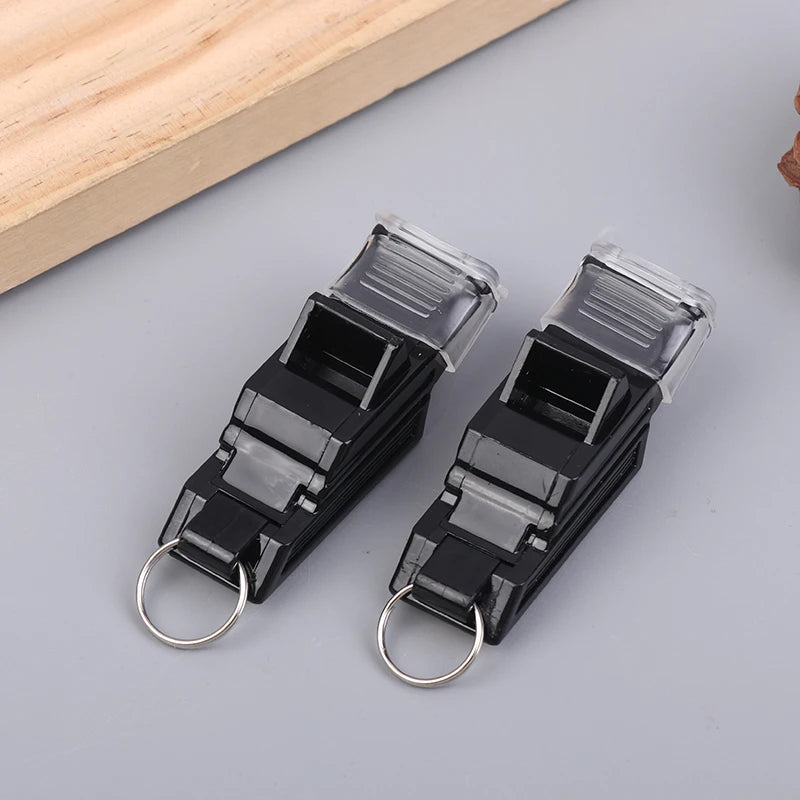 NEW Professional Football Referee Whistles With Lanyard Box Big Sound Plastic Whistles Basketball Whistles Coach Equipment