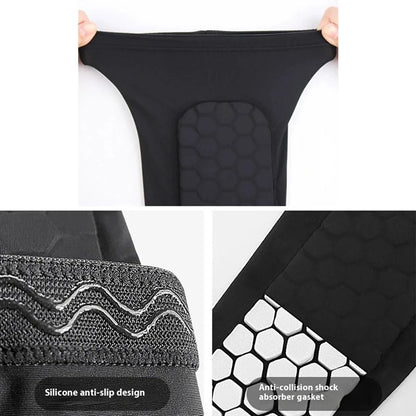 1Pcs Football Shin Guard Socks Sleeves with Foam Calf Compression Sleeve Honeycomb Pads Sports Legging Soccer Equipment