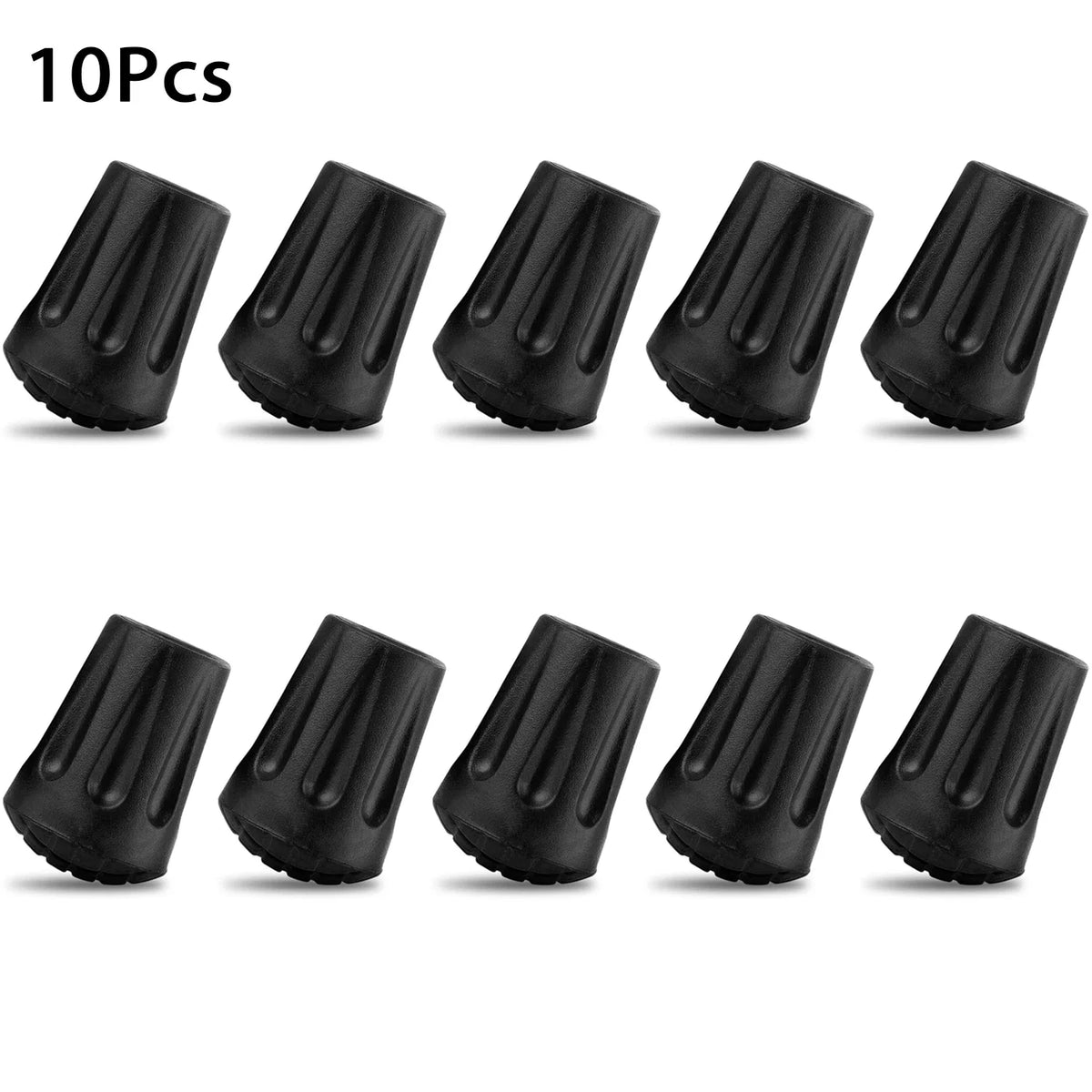 1-10PC Walking Stick Tips Anti-Slip Rubber Tips for Trekking Poles Durable Hiking Stick Tip Protectors Walking Stick Accessories