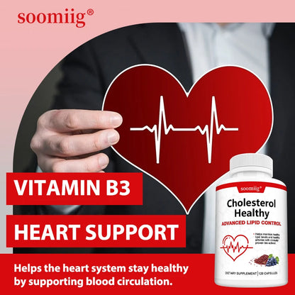 Cholesterol Health Supplement | Supports Healthy Lipid Levels, Heart & Circulatory Wellness, Antioxidant & Metabolism Support
