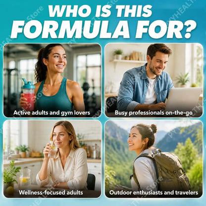 Halmonlabs Rebound 100 Electrolyte Mix Powder Daily Hydration Support with Calcium, Magnesium, Potassium & Sodium 30 Packets