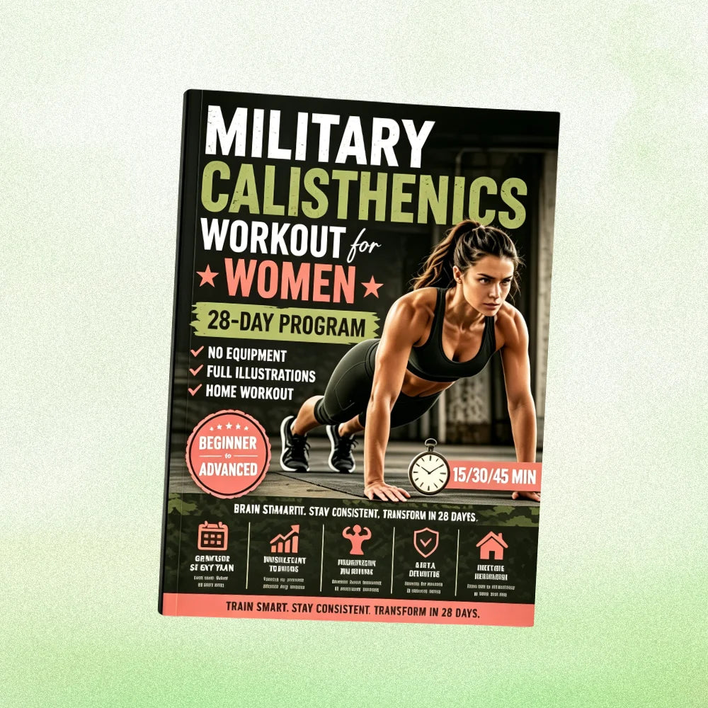 Calisthenics Workout for Women - 28-Day No-Equipment Home Exercise Program NoteBook