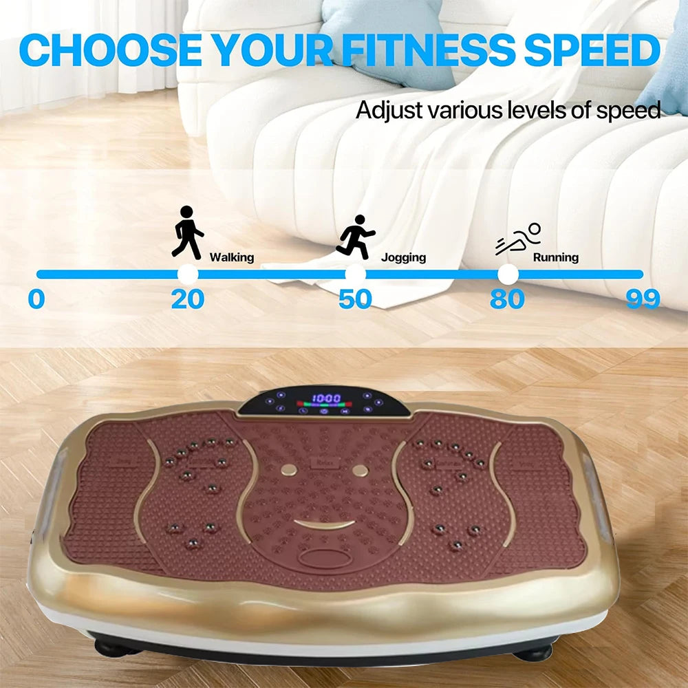 Home Office Massager Fitness Exercise Body Workout Exercise Silent Vibration Plate