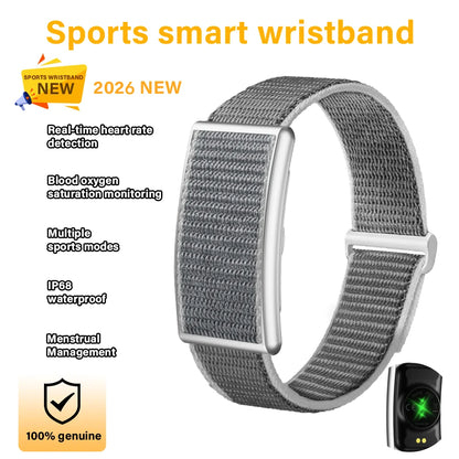 LAXASFIT Smart Band No Screen Fitness Tracker Heart Rate Blood Oxygen Monitor IP68 Waterproof Ultra-Thin Long Battery