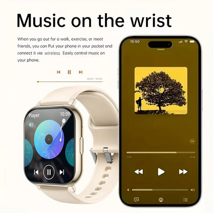 Smart Watch, 1.83-Inch Touch Screen, with Call/Message Reminders, Multi-Dial/Multi-Sports Modes/Pedometer/Activity Tracking