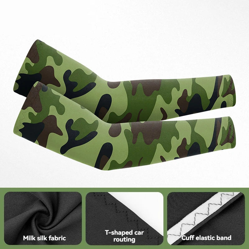 GTUBIKE 1 Pair Sports Cooling Arm Sleeves Basketball Cycling Arm Covers Outdoor Sports Mosquito and UV Protection Sleeves