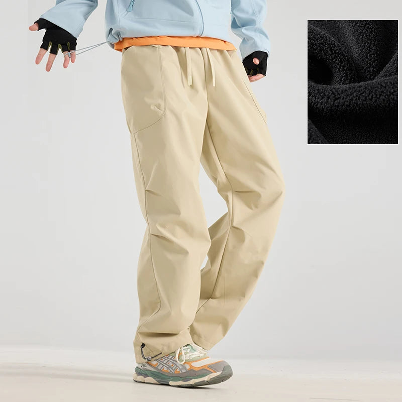 Unisex Hiking Pants Male Outdoor Detachable 3 In 1 Windproof Waterproof Climbing Trousers Women Breathable Camping Skiing Pants