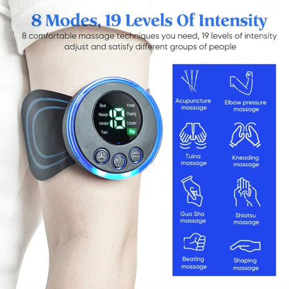 mini patch neck massager Portable intelligent electric back and shoulder massager with cushion and remote control