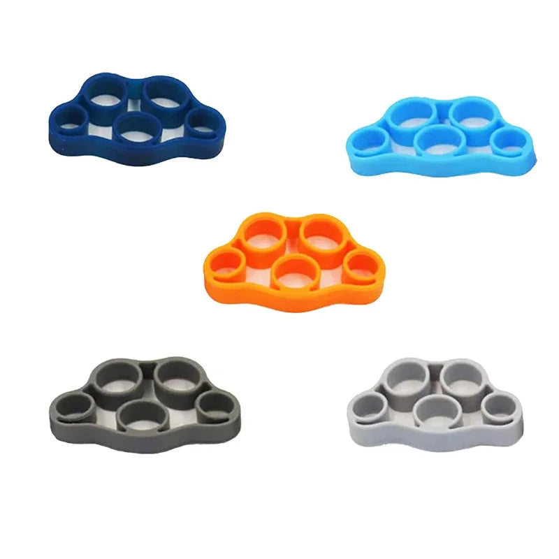 1/8pcs Silicone Finger Grip, Resistance Band, Wrist Stretcher, Elastic Five Finger Expander, Strength Training Device, Exercise