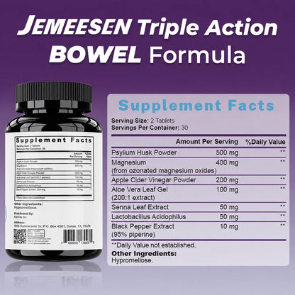 Composite dietary supplement (including psyllium/magnesium),gentle,promotes digestion,making the intestines more comfortable