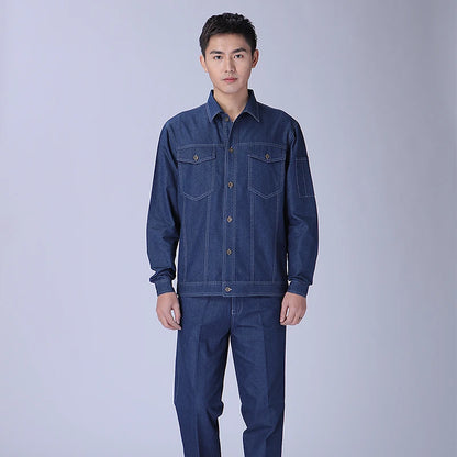 Working Clothes For Men Men's Overalls Work Wear Clothing Overalls Workwear Workshop Uniforms Mechanic Man Print Logo
