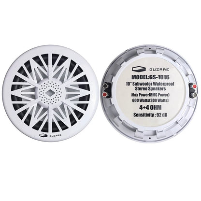 10'' Waterproof Low Bass Subwoofer for Boats and Yachts Marine Supplies with High Audio Performance