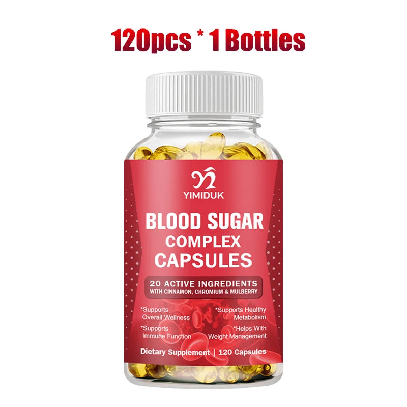 Blood Sugar Complex Supplements, with Cinnamon, Turmeric, Supports Healthy Blood Sugar Healthy Energy Levels, Metabolism