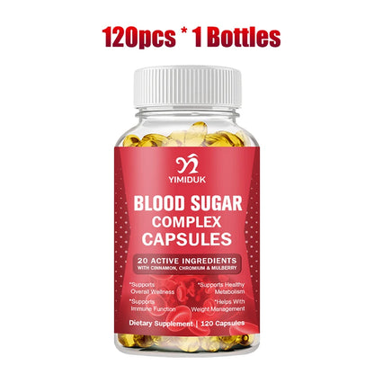Blood Sugar Complex Supplements, with Cinnamon, Turmeric, Supports Healthy Blood Sugar Healthy Energy Levels, Metabolism