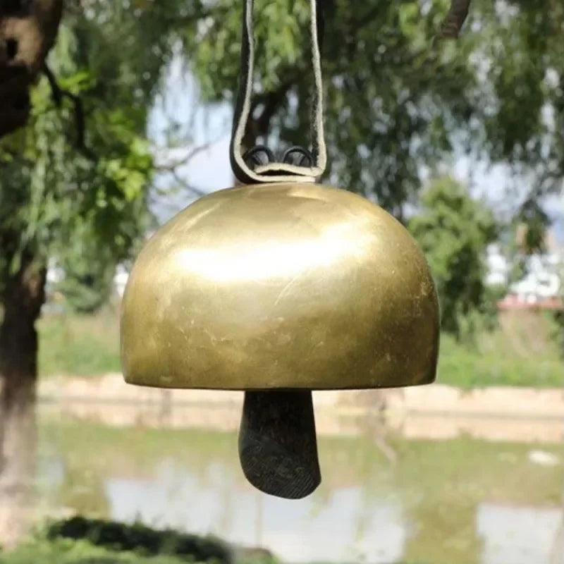 Handmade Brass Bell Meditation Copper Bells Outdoor Wind Chimes Sound Healing Chakra Mindfulness Musical Instruments Percussion