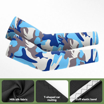 GTUBIKE 1 Pair Sports Cooling Arm Sleeves Basketball Cycling Arm Covers Outdoor Sports Mosquito and UV Protection Sleeves