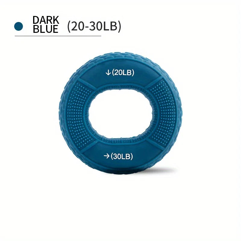 Hand Grip Ring with Silicone Carpal Expander, Strength Training Finger Ring, Increase Muscle Power and Body Building, 20-80LB