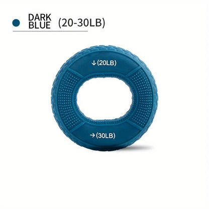 Hand Grip Ring with Silicone Carpal Expander, Strength Training Finger Ring, Increase Muscle Power and Body Building, 20-80LB