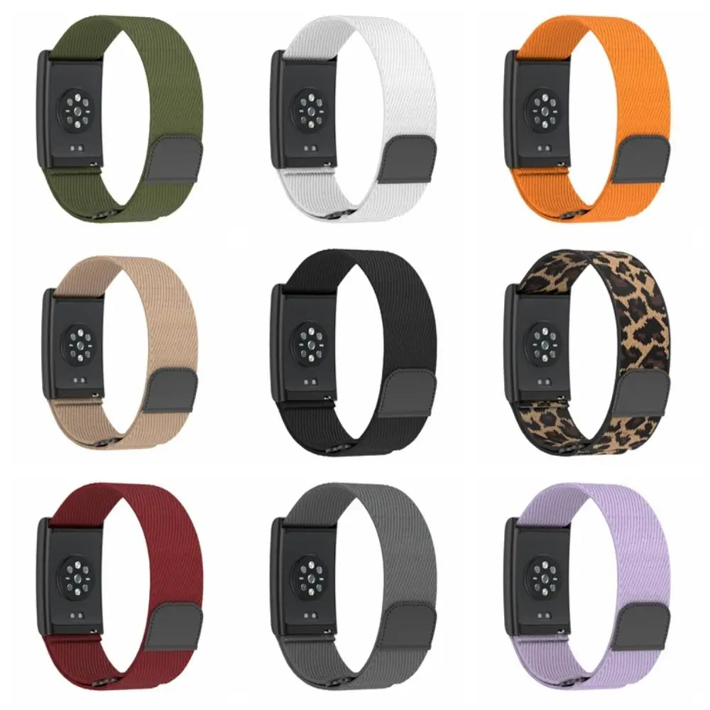 Nylon Sport Band 22mm Adjustable Fitness Tracker Strap Breathable Loop Design Replacement Wristband for Amazfit Helio Strap