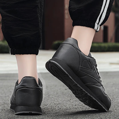 Walking Shoes Women Solid Color Durable Anti-slip Casual Shoes Men Comfortable Flat Bottom Soft Lace-up Sports Shoes Women