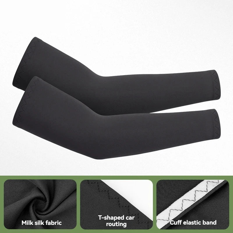 GTUBIKE 1 Pair Sports Cooling Arm Sleeves Basketball Cycling Arm Covers Outdoor Sports Mosquito and UV Protection Sleeves