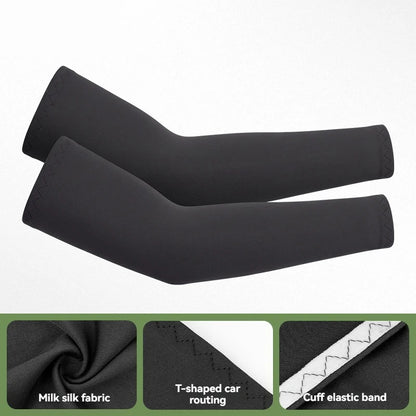 GTUBIKE 1 Pair Sports Cooling Arm Sleeves Basketball Cycling Arm Covers Outdoor Sports Mosquito and UV Protection Sleeves
