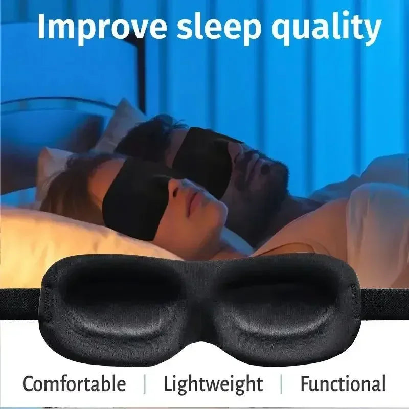 Sleeping Mask Cover Slaapmasker  Blockout Eye Comfort  Blindfold Concave Light with Women Men Aid Eye Travel
