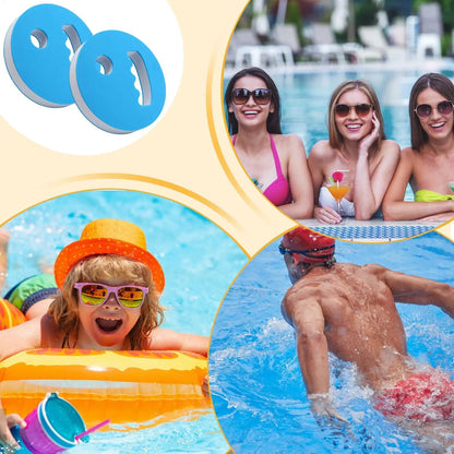 2Pcs Water Exercise Discs Swim Hand Disc Buoyancy Pool Exercise Swim Training Tool EVA Foam Aerobic Equipment Water Paddle Board