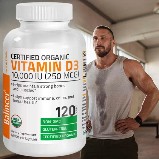 Vitamin D3 - Promotes Healthy Muscle Function and Immune Support, Strong Bones and Nervous System Health, 120 Capsules