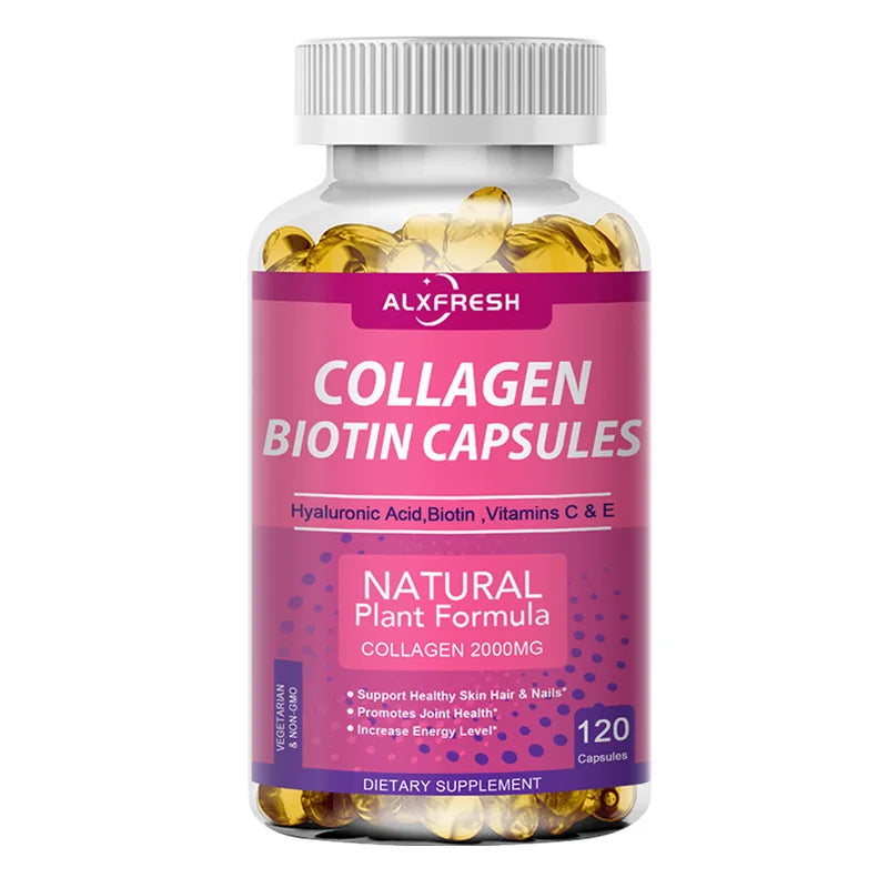 Collagen  Capsules Support Beauty Skin Care Skin Repair Hair Nail  and Joint Health Anti-aging Enhance Skin's Ability to Lock