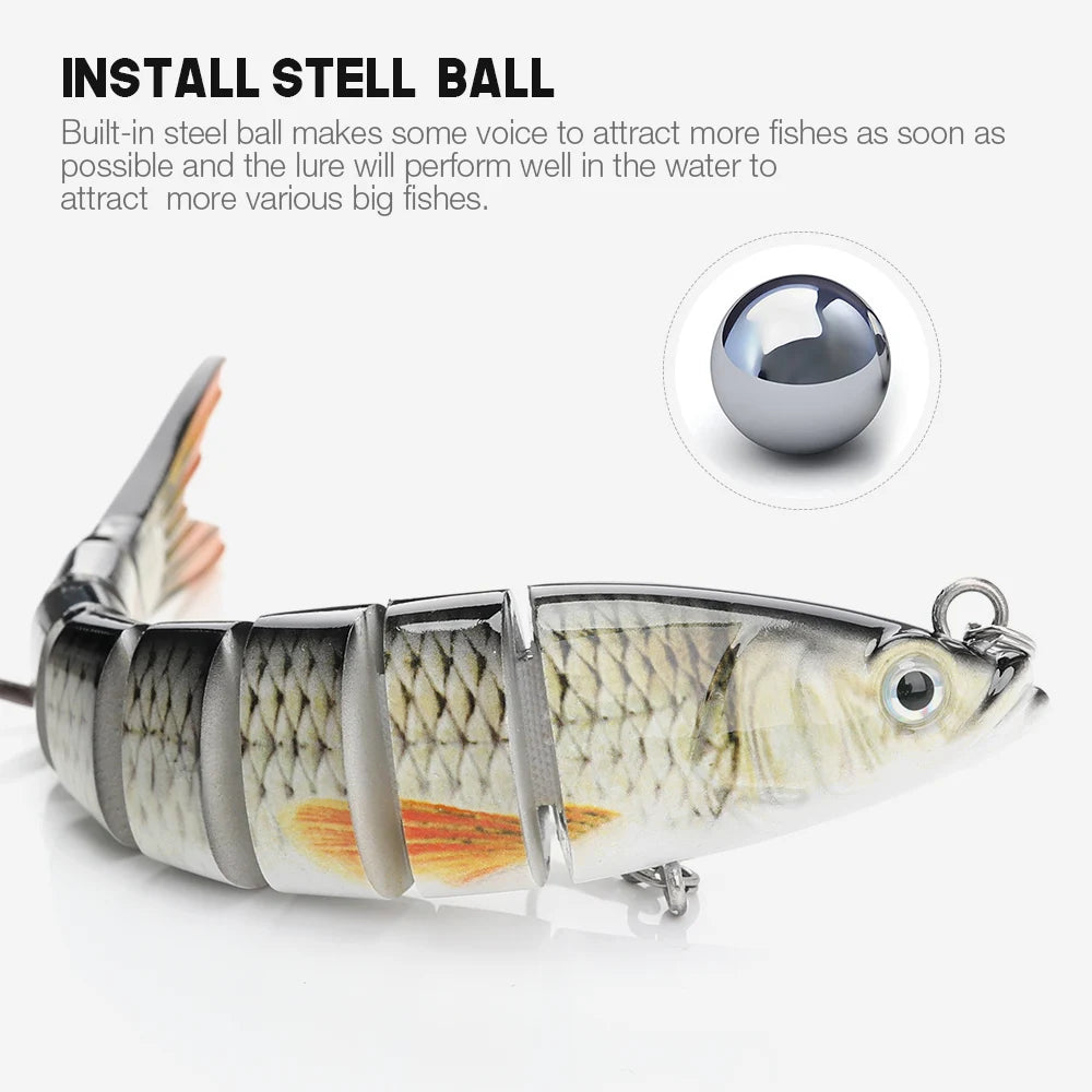BRAVMACK Sinking Wobblers Fishing Lures Multi Jointed Swimbait Hard Bait Fishing Tackle For Bass Isca Crankbait13.5cm 19g