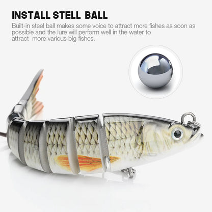 BRAVMACK Sinking Wobblers Fishing Lures Multi Jointed Swimbait Hard Bait Fishing Tackle For Bass Isca Crankbait13.5cm 19g