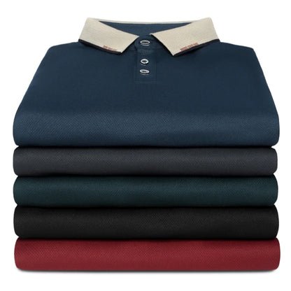 Plus Size 7XL 8XL 9XL Autumn Long Sleeve Business Polo Shirt Men Breathable Casual Gym Jogging Golf Hiking Loose Big Polo Shirt