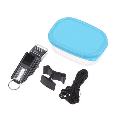 NEW Professional Football Referee Whistles With Lanyard Box Big Sound Plastic Whistles Basketball Whistles Coach Equipment