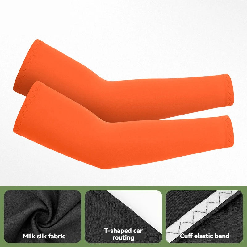 GTUBIKE 1 Pair Sports Cooling Arm Sleeves Basketball Cycling Arm Covers Outdoor Sports Mosquito and UV Protection Sleeves