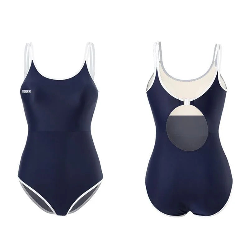 Womens Swimsuit Sexy Bathing Suit Wear Summer Swim Beach Pool TrainingTwo-piece Swimsuit Set with Suspenders and Shorts