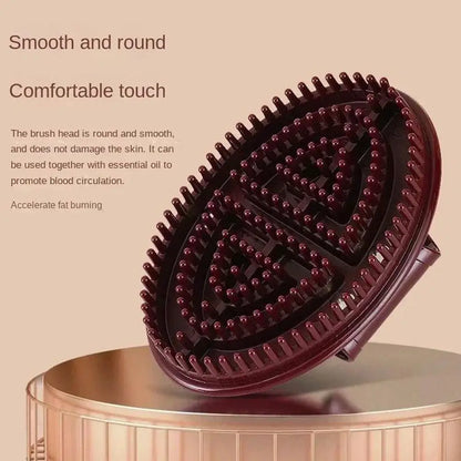 Body Massage Brush Meridians Brush Body Relaxation Slimming Reduce Cellulite Massage Brush for Back Leg Handheld Meridians Brush