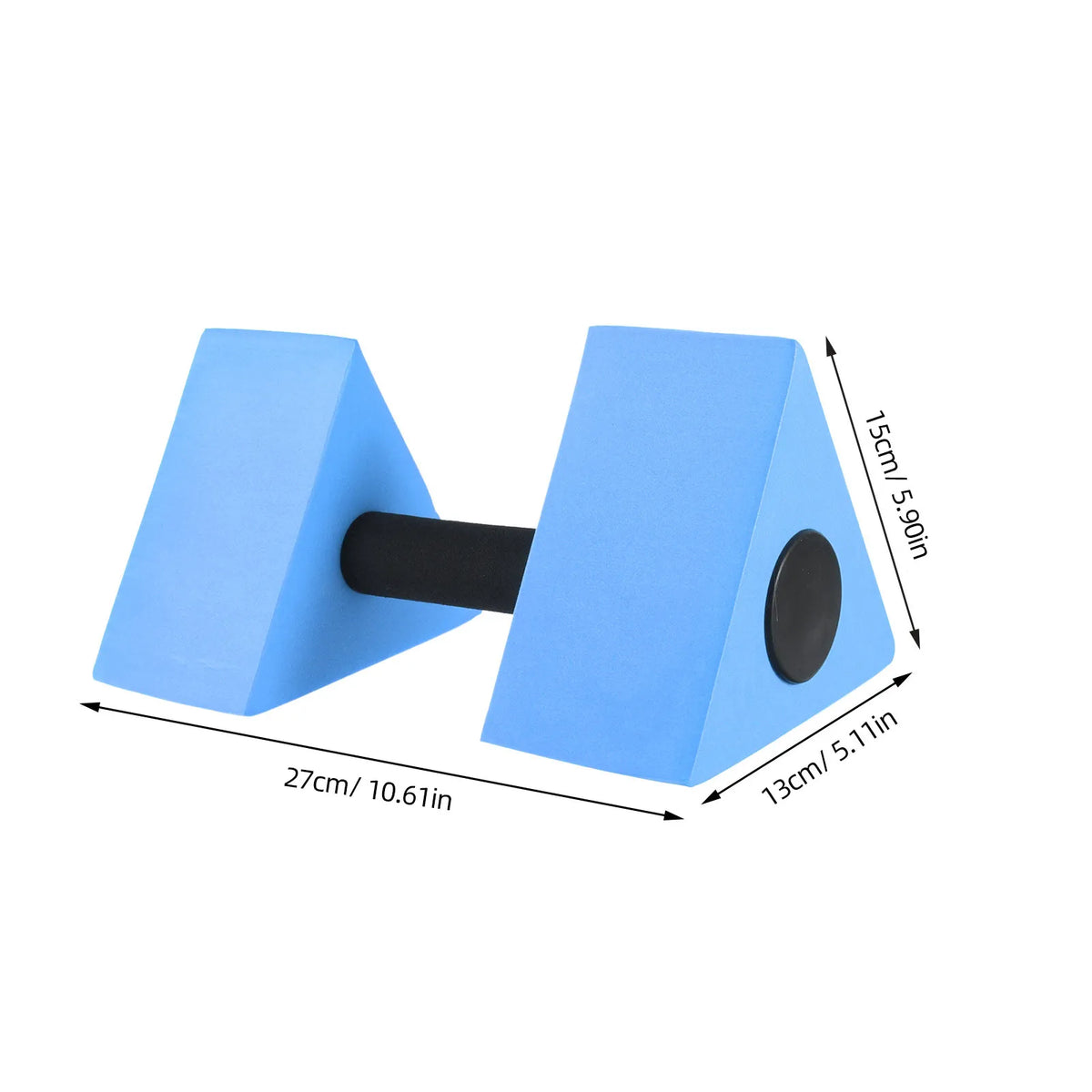 Water Aerobics Weights Dumbbells for Pool Exercise Eva Material High Durability Back Abdominal Oblique Strengthening Fitness