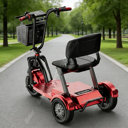 Lightweight Mobility Scooter Tricycle Foldable For Elders With Removable Battery/Anti Theft Family Electric Scooter For Seniors