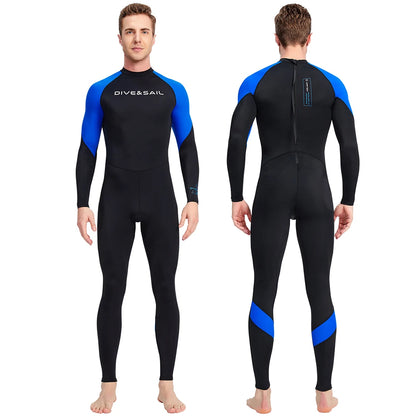 Men Diving Skin Clothes Cold Proof Sunscreen Snorkeling Surfing Swimsuit with Zipper Anti-scratch Breathable Outdoor Accessories