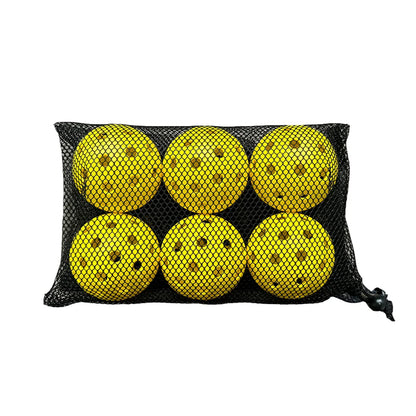 12/6pcs Pickleball 74MM 40 Holes Outdoor Durable Pickleballs 26g per Ball for Competition Pack of Outdoor Pickleballs