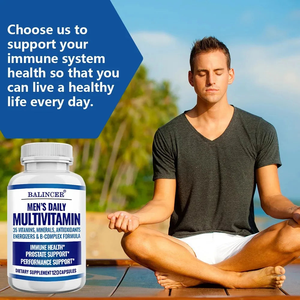 Men's Multivitamin - Improves Bone Strength, Supports Energy & Endurance, Enhances Cognition,Supports Brain,Eye and Heart Health