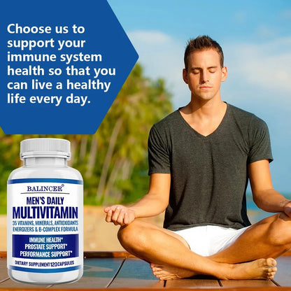 Men's Multivitamin - Improves Bone Strength, Supports Energy & Endurance, Enhances Cognition,Supports Brain,Eye and Heart Health