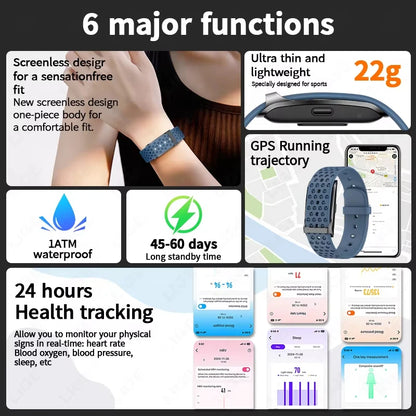 New Sport Fitness Tracker Smart Bracelet Heart Rate Blood Pressure Monitor Pedometer Call Reminder Smartwatch for Men Women Ht22