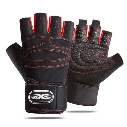 Gym Fitness Gloves Heavyweight Training Men Women Non-Slip Bodybuilding Workout Glove Extended Wrist Guard Weight Lifting Gloves