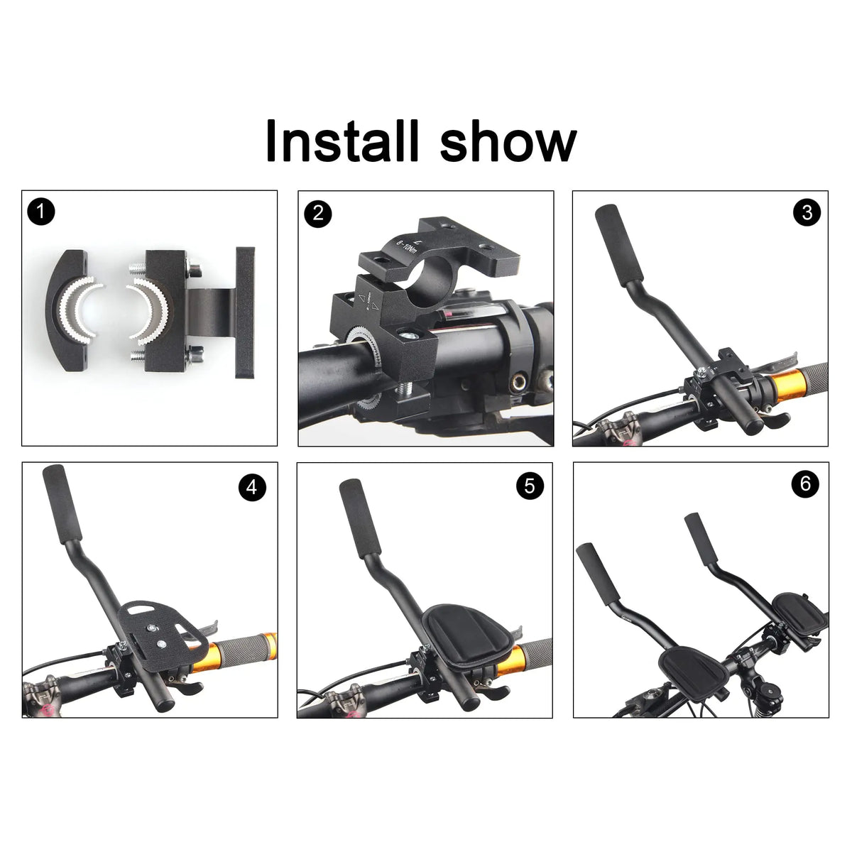 Bike Rest TT Handlebar Aero Bars for Cycling Triathlon Time Trial Tri Bars MTB Road Bicycle Handle Bar Aerobars